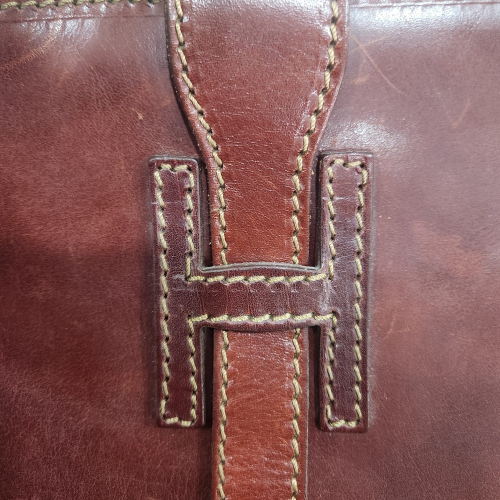 Leonardo Firenze Genuine Italian Leather Handbag Crossbody Italy - Picture 3 of 9